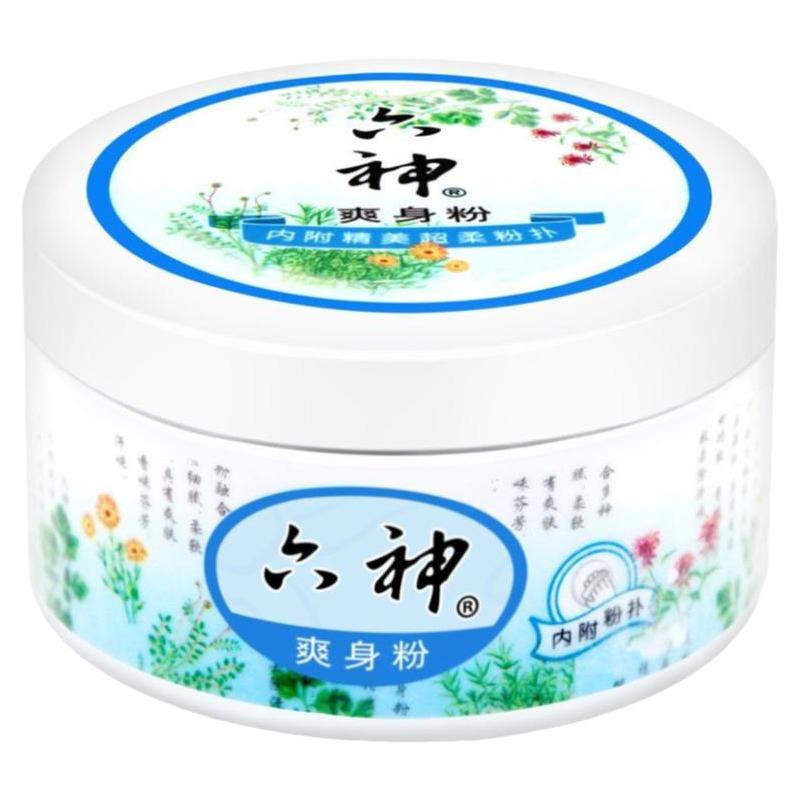 老国货六神舒缓粉爽身粉清凉舒爽留香四季皆宜全家可用