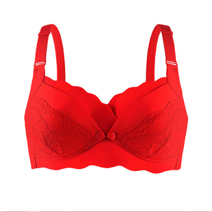 大红色孕妇内衣内裤套装本命年结婚怀孕期哺乳文胸聚拢防下垂胸罩