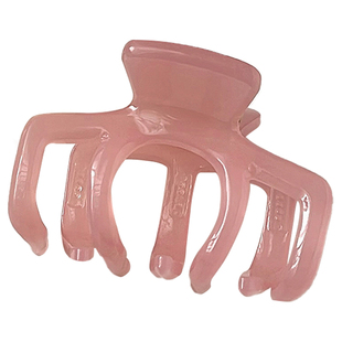 韩系简约百搭醋酸南瓜抓夹女高马尾发夹后脑勺半扎发鲨鱼夹高级感