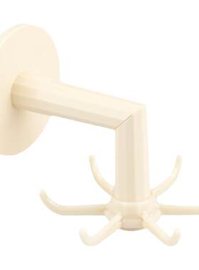 摩登主妇壁挂式六爪旋转吸盘挂钩