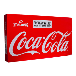 斯伯丁可口可乐联名篮板官方篮球投篮板挂墙家用小篮筐专业礼盒装