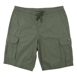 Armani/阿玛尼EA 男士时尚纯色鹰标工装休闲短裤EM000592 AF12336