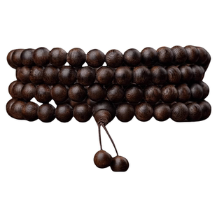 天然奇楠沉香手串108颗沉香木佛珠念珠男女手链沉水级木质收藏级