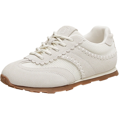 TATA他她平底德训鞋女阿甘鞋网面运动鞋透气板鞋夏季新款GQP01BM5