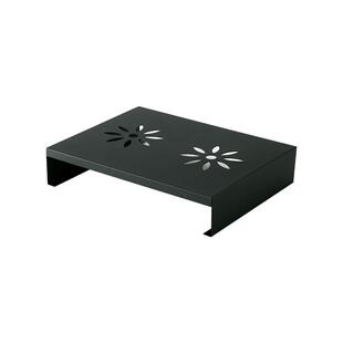 黑色厨房置物架不锈钢电磁炉架子支架台面收纳燃气煤气灶台盖板罩