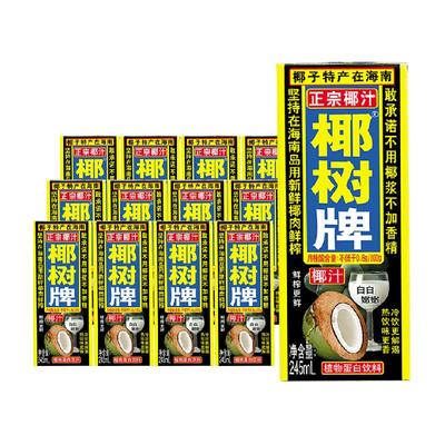 椰树正宗椰子汁饮料245ml×12盒