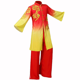 古典舞演出服男舞剑太极打鼓表演服中国风现代舞蹈服扇子舞演出女