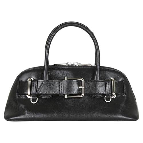 韩国女士春季复古皮带扣小众时髦吸睛迷你手提包贝壳包MUSINSA