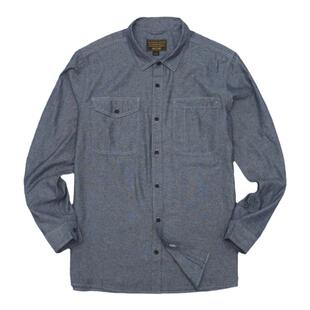 AK男装春季新款经典复古棉质耐磨撞色线贴袋工装长袖衬衫男