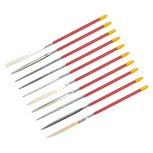 壶三尖头圆锉刀超细1mm小什锦锉金刚石文玩扩孔器修孔工具1-2-5mm