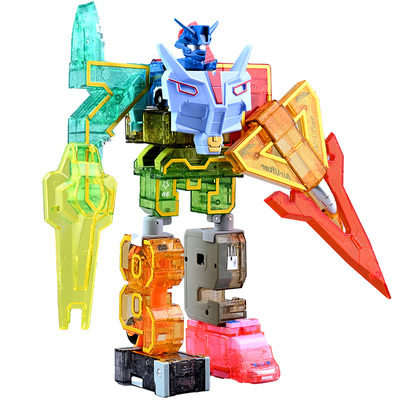 新款数字合体机器人变形玩具益智