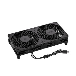 华顾USB路由器散热风扇 家用静音5V散热器底座承托架光猫防滑支架