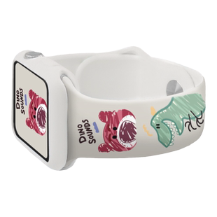 适用iwatch9表带苹果手表applewatch6代s8/7/SE/5/4/3/2代潮牌卡通硅胶运动44mm42女38通用iphoneseries6表带