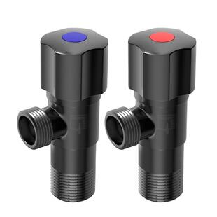 潜水艇角阀全铜家用三角阀热水器水阀开关大流量4分冷热水八字阀