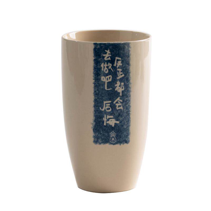 可乐杯复古手工陶瓷果汁杯草木灰彩马克杯创意水杯情侣杯大可定制