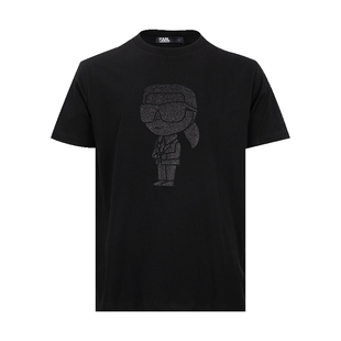 Karl Lagerfeld卡尔拉格斐男logo全棉短袖T恤男士2025春夏XY推选