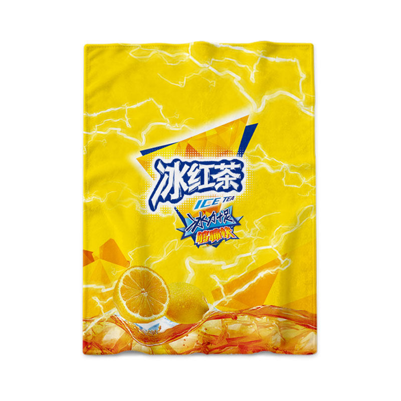 饮料红茶汽水个性创意趣味毛毯