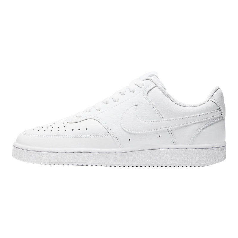 Nike耐克纯白系带低帮运动板鞋