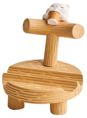 可爱萌宠手机支架桌面摆件装饰品