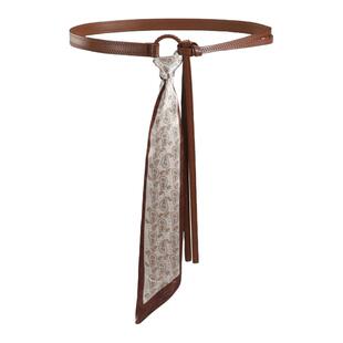 丝巾腰带配饰女丝带腰链皮带嘻哈朋克复古美式装饰配牛仔裤带红色