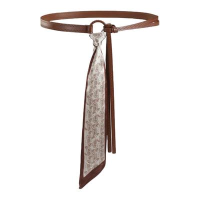 复古美式装饰配牛仔裤带红色