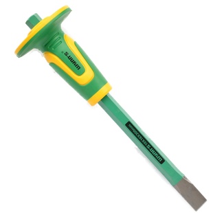 威力狮12寸双色柄扁凿铬钒钢扁钢凿子平凿平口凿钢劈石冲水泥尖冲