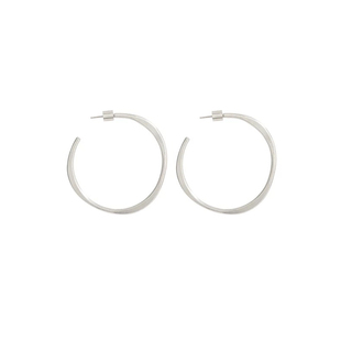 卖耳环的老大爷形式简约基础款圆圈耳环hoop欧美百搭中性圈圈耳饰