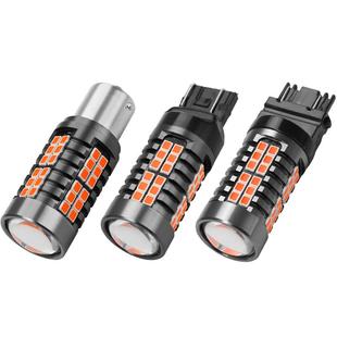 适用普拉多霸道改装LED领航灯泡呼吸爆闪巡航转向后杠后雾灯