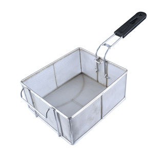 81不锈钢炸篮炸网薯条炸篮炸框方形滤油网筛电炸炉控油炸筐密炸筛