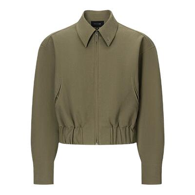 BALIANG「捌樑」 驭'Control' 弯月袋短宽麂皮翻领夹克外套