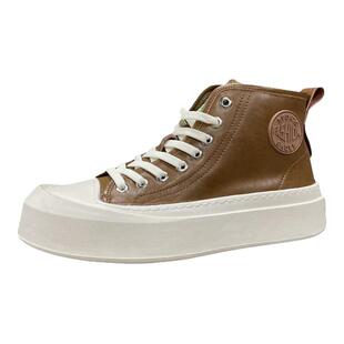 男鞋2025秋冬季新款时尚牛皮加绒保暖高帮真皮时尚休闲短靴子男款