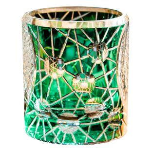 星耀水晶玻璃杯江户切子手工轻奢威士忌杯王栎鑫苏醒明星同款酒杯