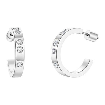 TWINSLULU轻奢小众精致C型耳环