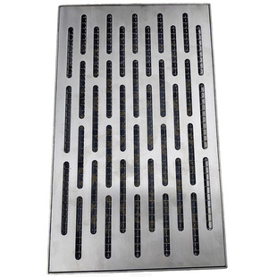 永章不锈钢井盖隐形排水沟盖 雨水方形水篦子阴井盖 尺寸定制庭院