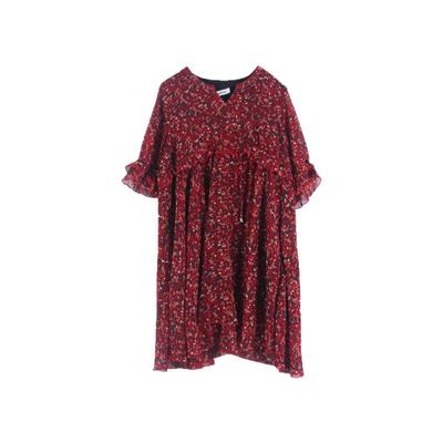 雪纺孕妇连衣裙夏装时尚宽松红色