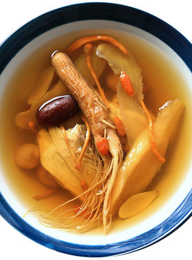 冰姨人参虫草花汤料包健康无硫