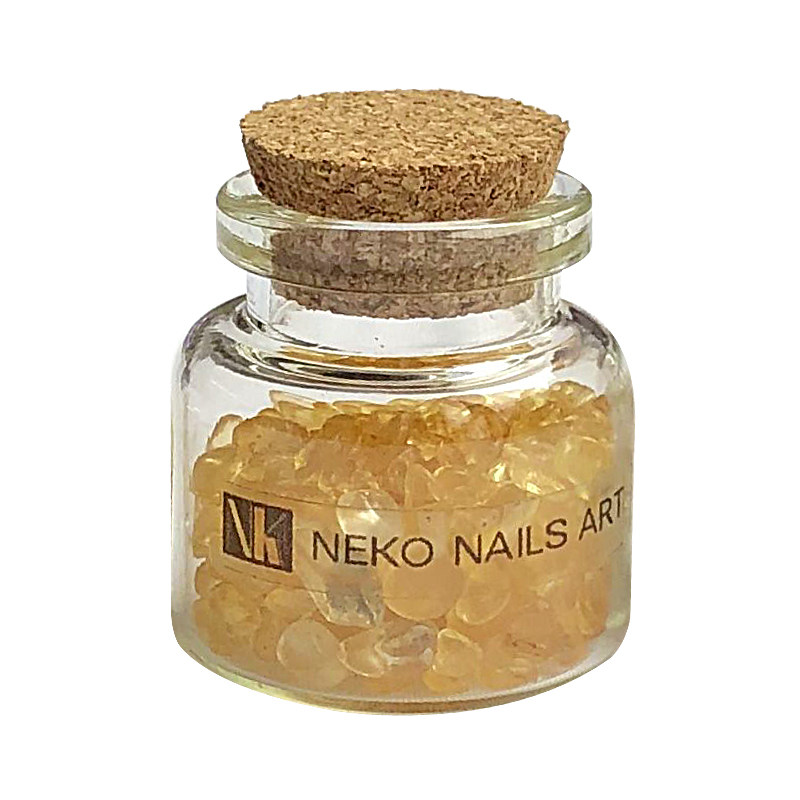 NK天然琉璃水晶石ins风美甲饰品