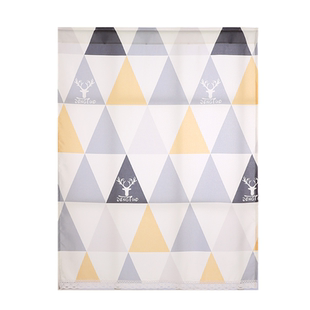 免打孔卫生间北欧短窗遮挡布半截小窗帘厕所半帘短帘防水厨房橱柜