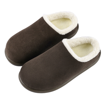 儿童棉拖鞋冬季男童女童2025新款室内博肯鞋加绒小朋友毛绒半拖鞋