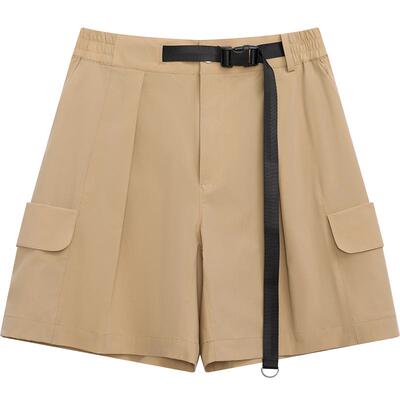 播撞色工装裤女商场同款夏季新款设计感阔腿时尚短裤BDR2KD1225