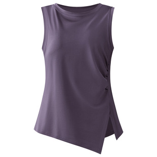 无袖瑜伽服背心女大码胖mm跑步运动训练速干衣专业撸铁健身上衣夏