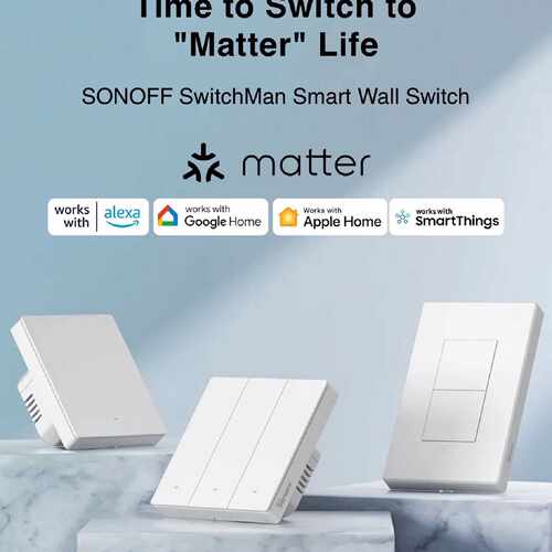 Sonoff Matter智能墙壁开关，支持Matter o