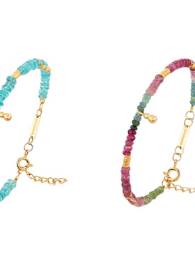 森吾《福禄》磷灰石碧玺葫芦手链