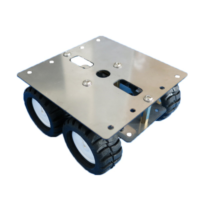 不锈钢n20智能车架机器人模型