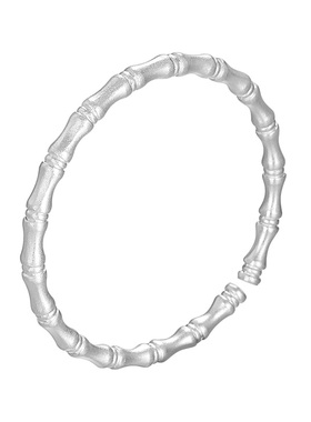 老银匠999足银开口竹节手镯