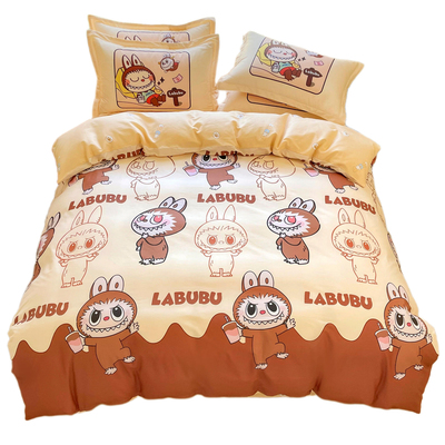 拉布布纯棉四件套儿童房卡通可爱