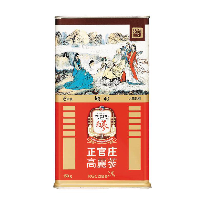 【端午送礼】韩国正官庄6年根高丽参精选正品原支参地参40支150g