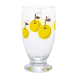 限定款日本aderia石冢硝子昭和复古有脚玻璃杯果汁甜品饮料杯子