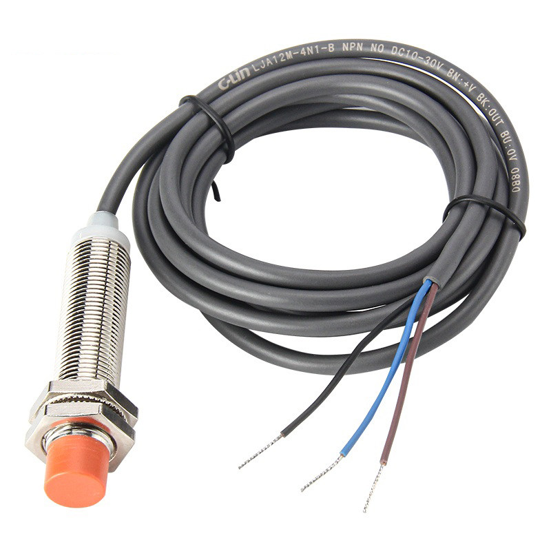 欣灵牌电感式接近开关LJA12M-4N1-B/4N2-B/4P1-B传感器3线NPN/PNP