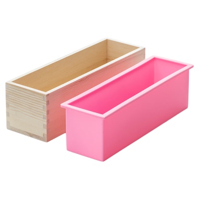 长方形手工皂+木框吐司渲染模具